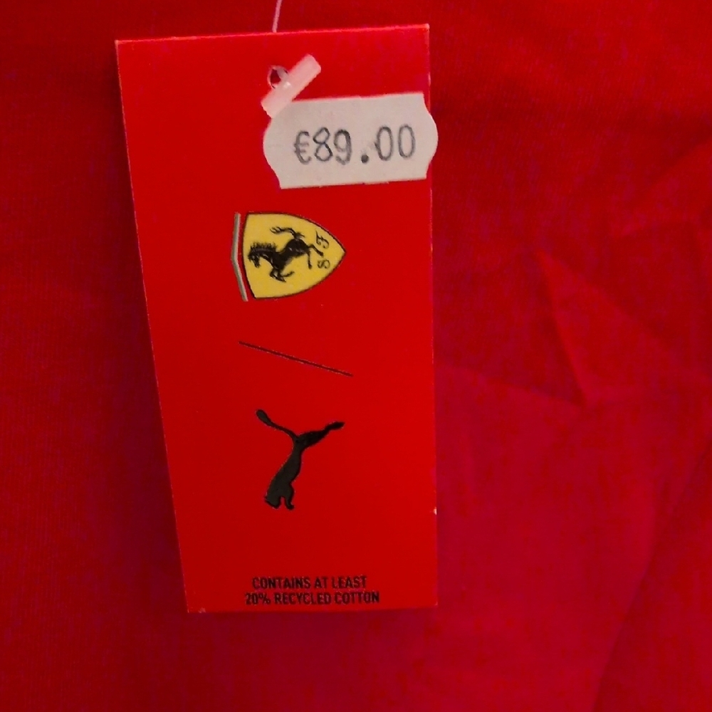 Ferrari Red Tee with Iconic Shield - Picture 3 of 4
